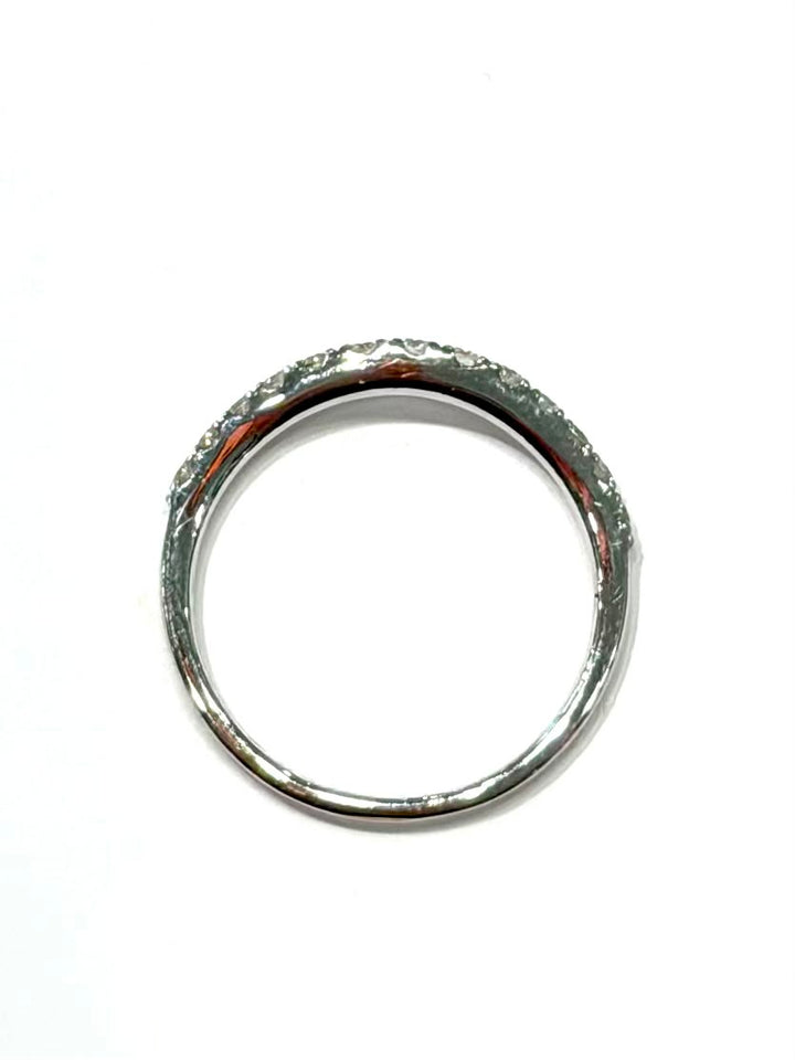 14K WHITE GOLD DIAMOND WEDDING BAND RING