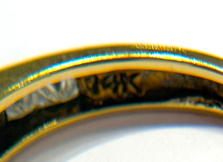 14K YELLOW GOLD PRINCESS-CUT DIAMOND RING