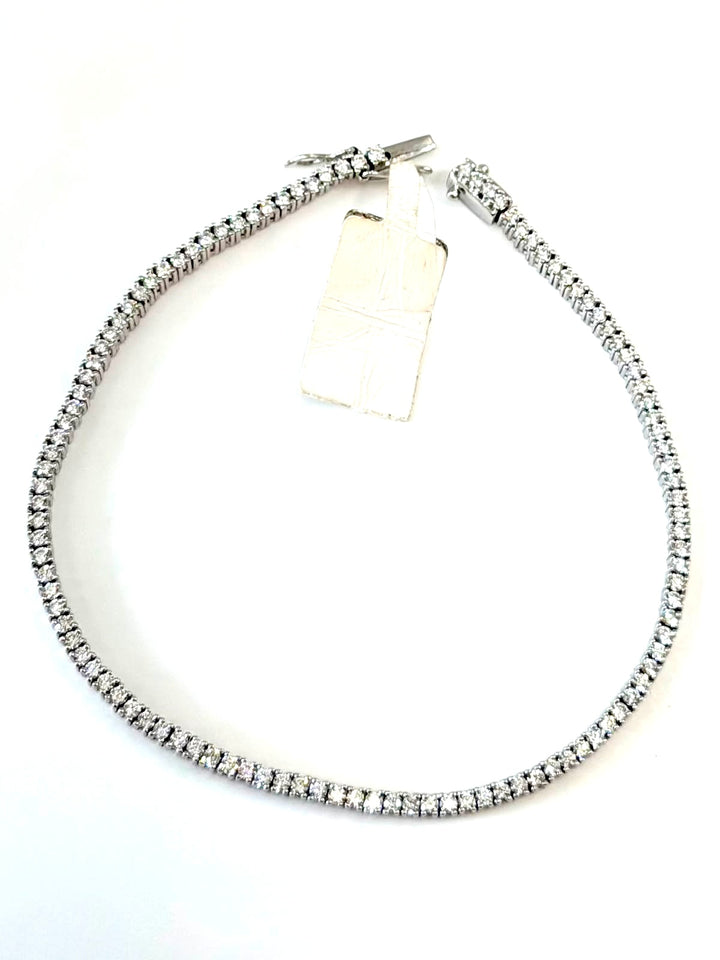 14K WHITE GOLD 1.56CT DIAMOND TENNIS BRACELET