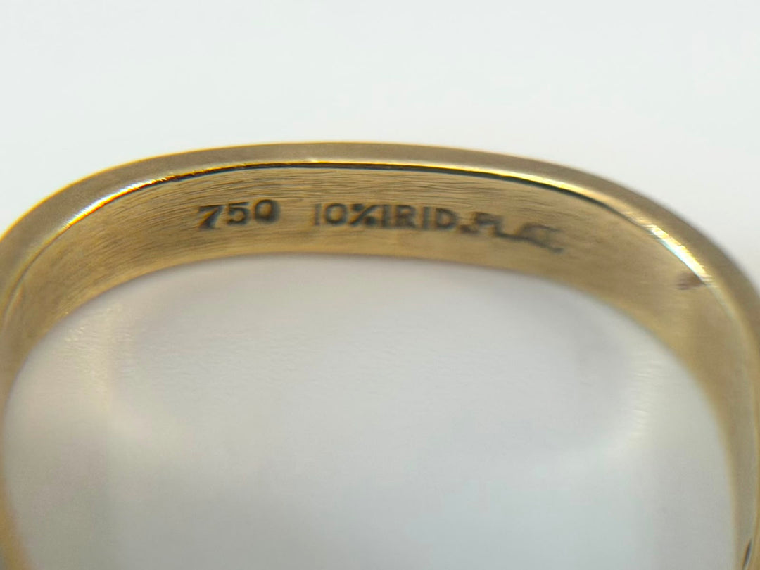 18K GOLD &amp; PLATINUM DIAMOND BAND RING