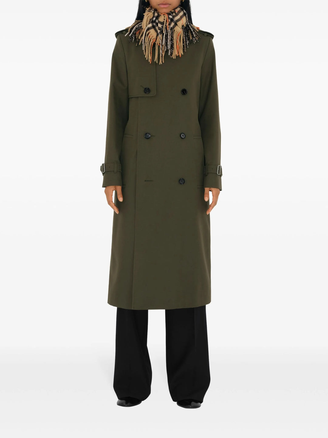 BURBERRY CHECK CASHMERE HAPPY SCARF