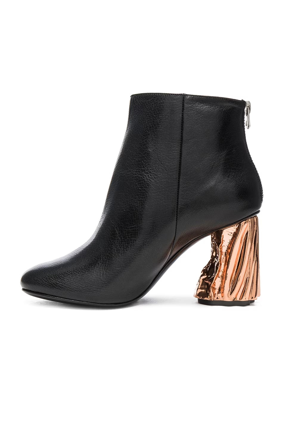 ACNE STUDIOS ORA PALM LEATHER BOOTIES
