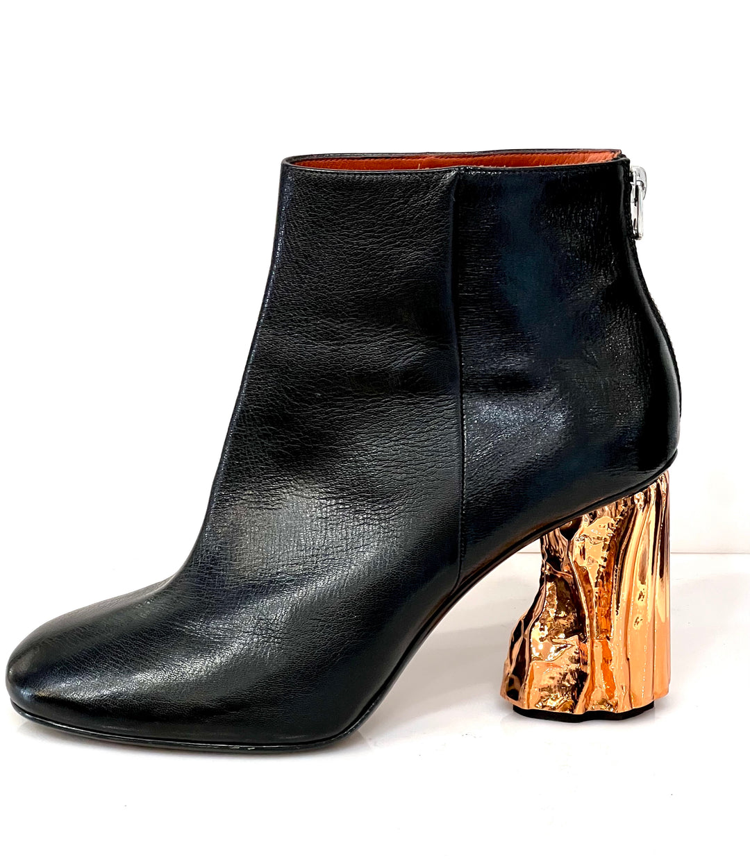 ACNE STUDIOS ORA PALM LEATHER BOOTIES