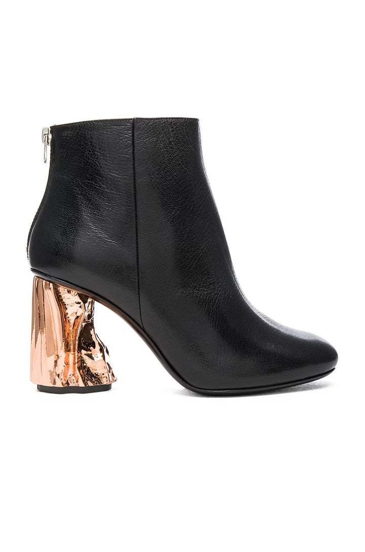 ACNE STUDIOS ORA PALM LEATHER BOOTIES