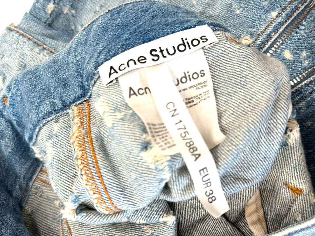 ACNE STUDIOS DISTRESSED BOYFRIEND CARGO JEANS