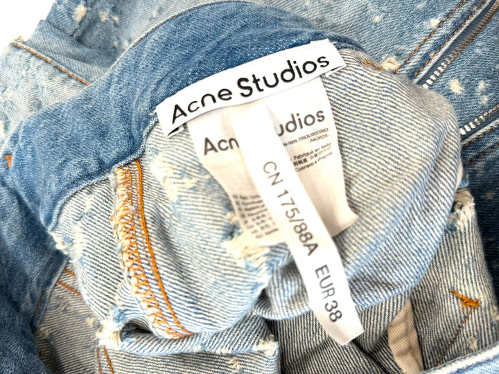 ACNE STUDIOS DISTRESSED BOYFRIEND CARGO JEANS