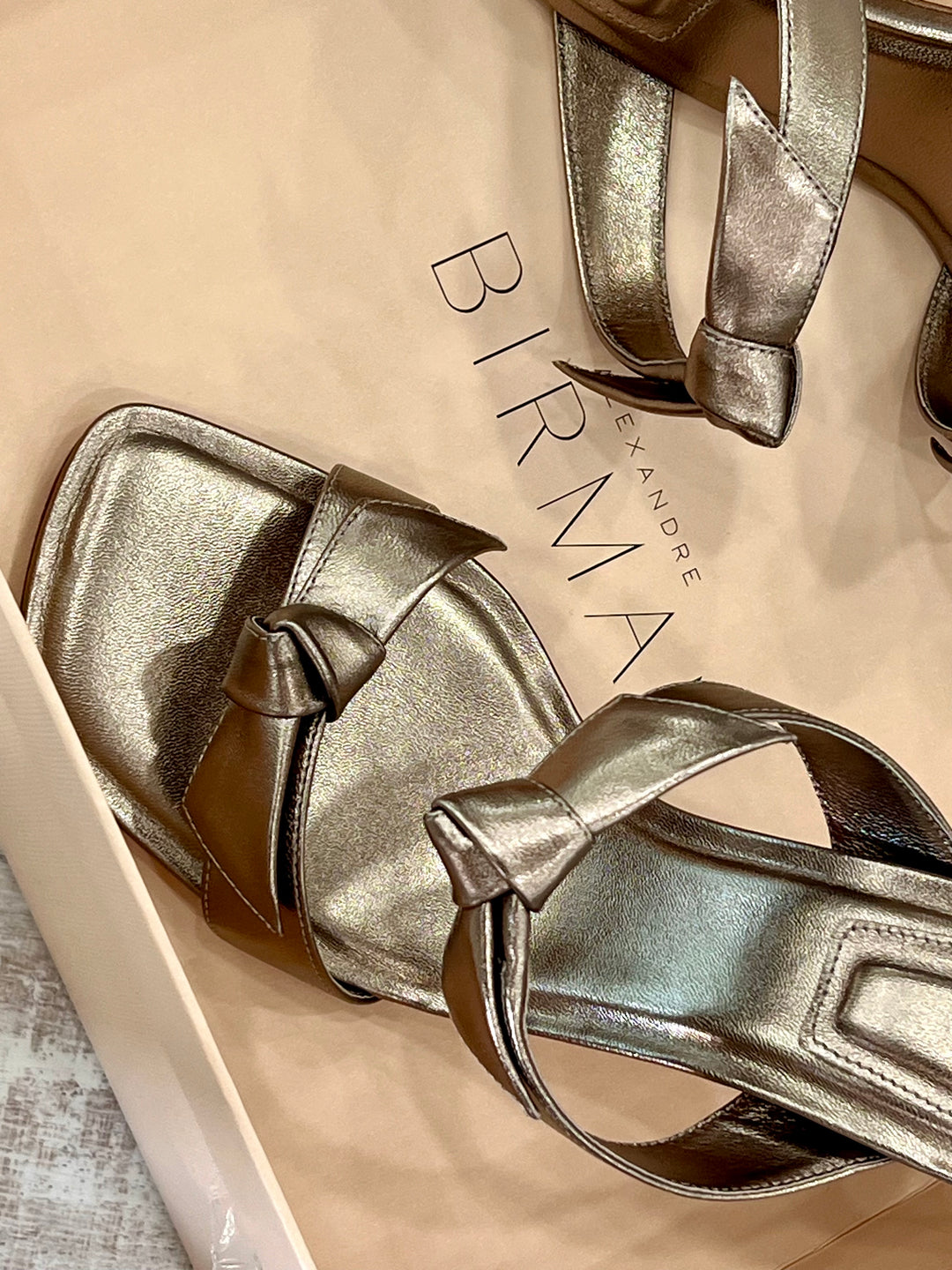 ALEXANDRE BIRMAN CLARITA SQUARE FLARE 85 LEATHER MULES SANDAL