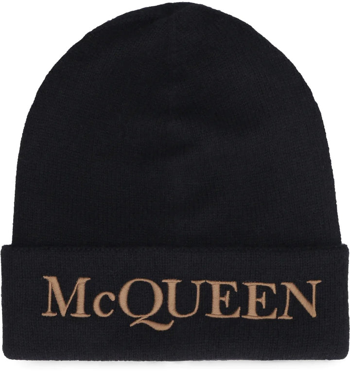 ALEXANDER MCQUEEN KNITTED BEANIE HAT