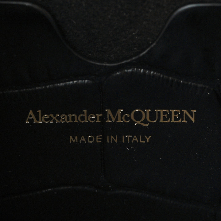 ALEXANDER MCQUEEN CROC EMBOSSED CALFSKIN BOX 21 SHOULDER BAG