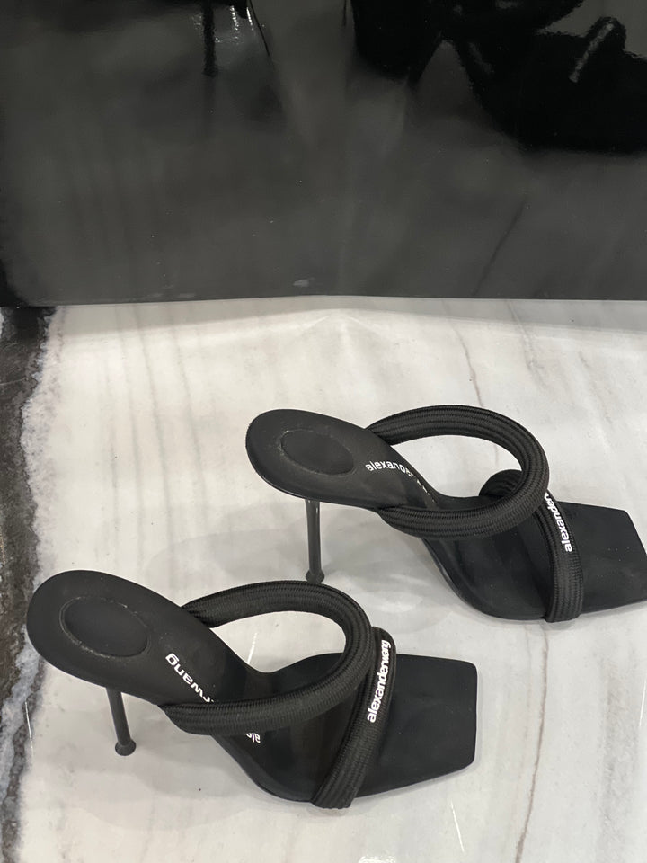 ALEXANDER WANG JULIE LOGO SANDALS