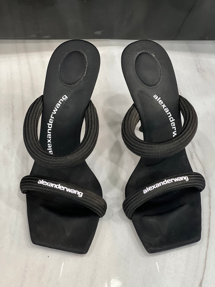 ALEXANDER WANG JULIE LOGO SANDALS