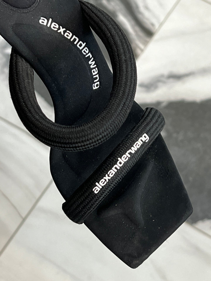 ALEXANDER WANG JULIE LOGO SANDALS