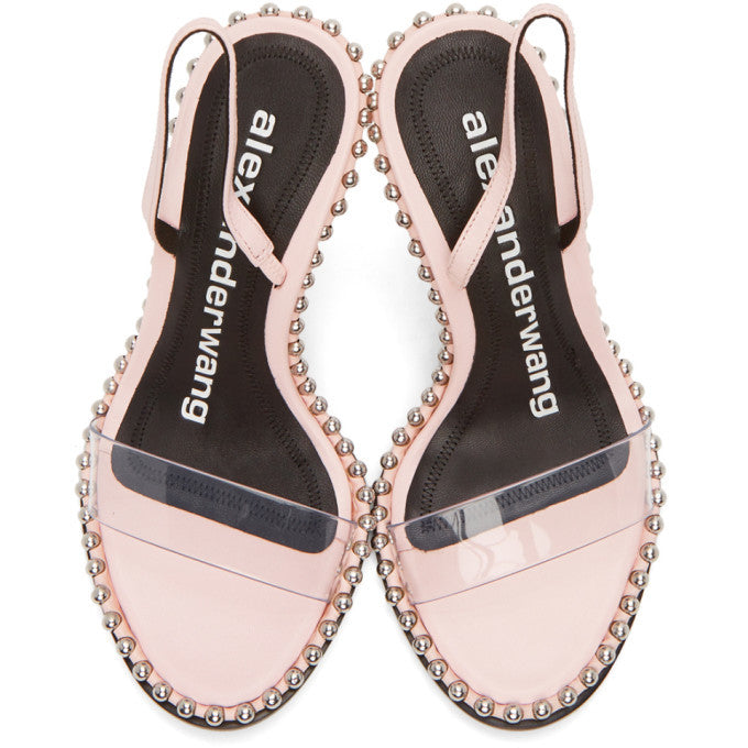 ALEXANDER WANG NOVA LEATHER BEAD SLINGBACK SANDALS