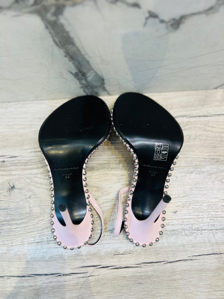 ALEXANDER WANG NOVA LEATHER BEAD SLINGBACK SANDALS