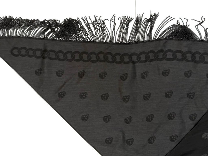 ALEXANDER MCQUEEN FRINGE SCARF