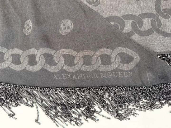 ALEXANDER MCQUEEN FRINGE SCARF
