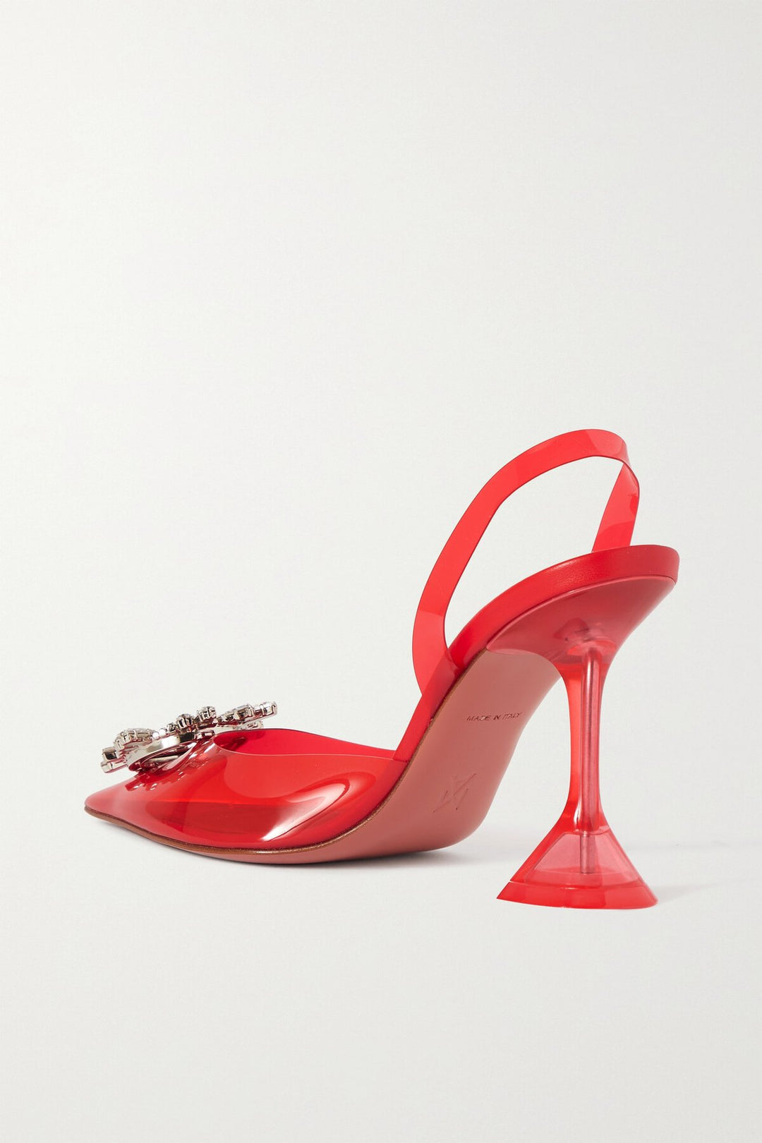 AMINA MUADDI BEGUM CRYSTAL EMBELLISHED SLINGBACK PUMPS
