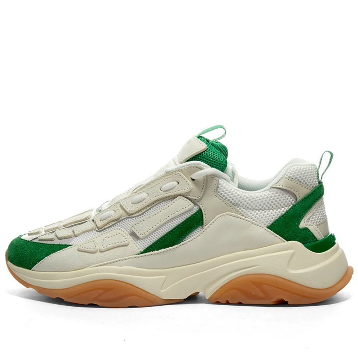 AMIRI BONE RUNNER LEATHER SUEDE &amp; MESH SNEAKERS