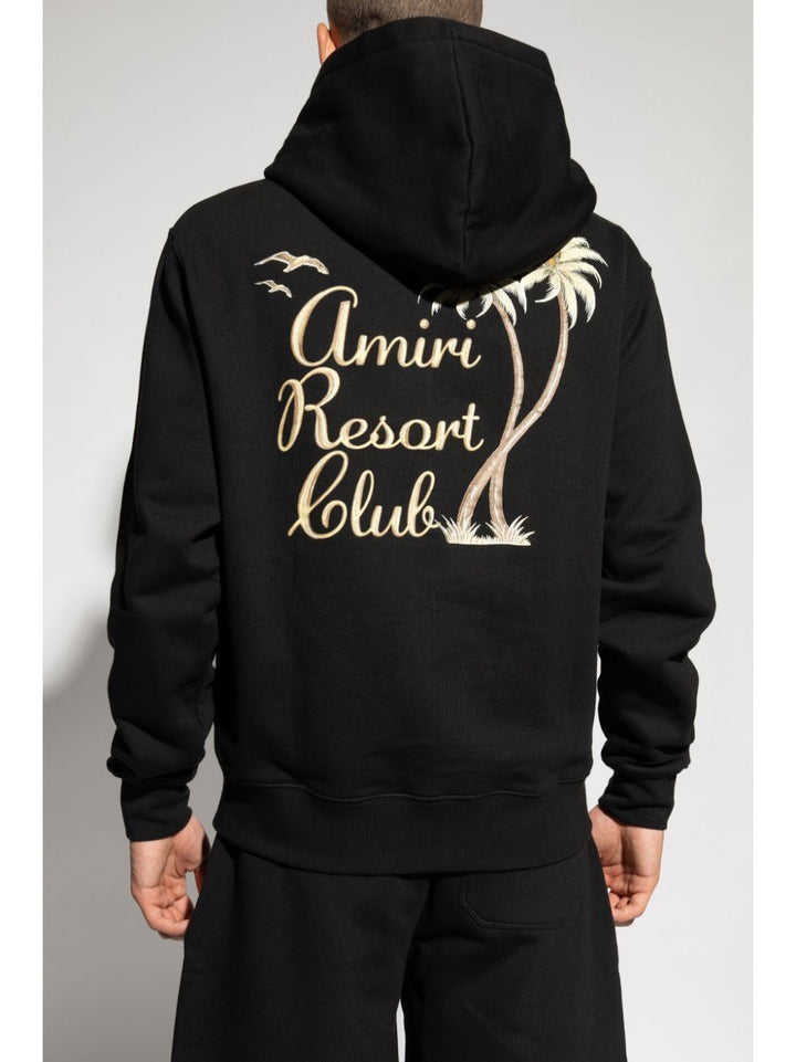 AMIRI RESORT CLUB LOGO HOODED SWEATSHIRT – Caroline's Fashion Luxuries