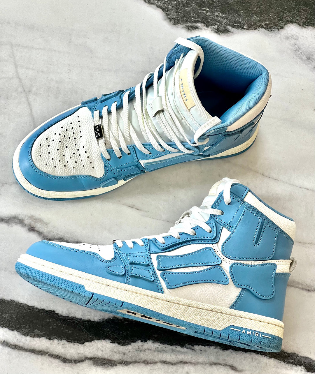 AMIRI SKEL LEATHER HIGH-TOP MEN&