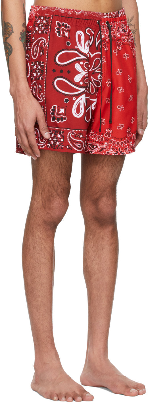 AMIRI BANDANA SWIM SHORTS