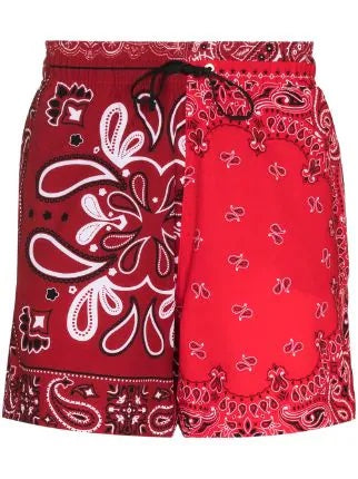 AMIRI BANDANA SWIM SHORTS