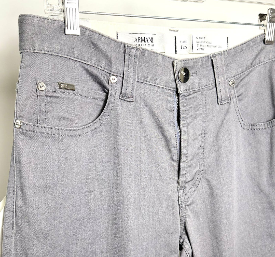 ARMANI COLLEZIONI COTTON STRETCH J15 DENIM PANTS