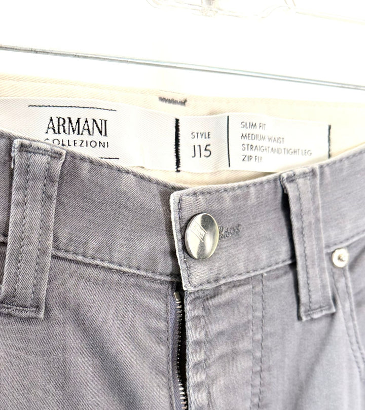 ARMANI COLLEZIONI COTTON STRETCH J15 DENIM PANTS