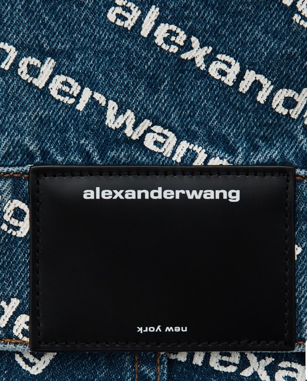 ALEXANDER WANG GAME LOGO DENIM JACKET