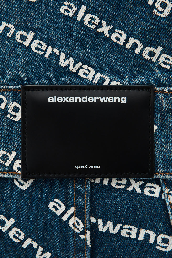 ALEXANDER WANG GAME LOGO DENIM JACKET