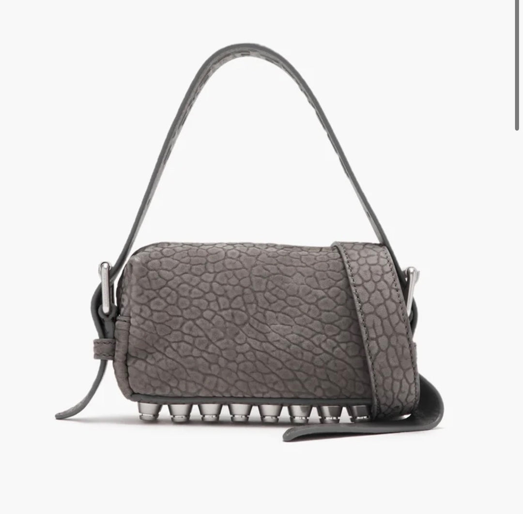ALEXANDER WANG SMALL RICCO LAMBSKIN NUBUCK SHOULDER BAG
