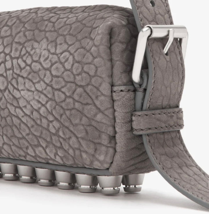 ALEXANDER WANG SMALL RICCO LAMBSKIN NUBUCK SHOULDER BAG