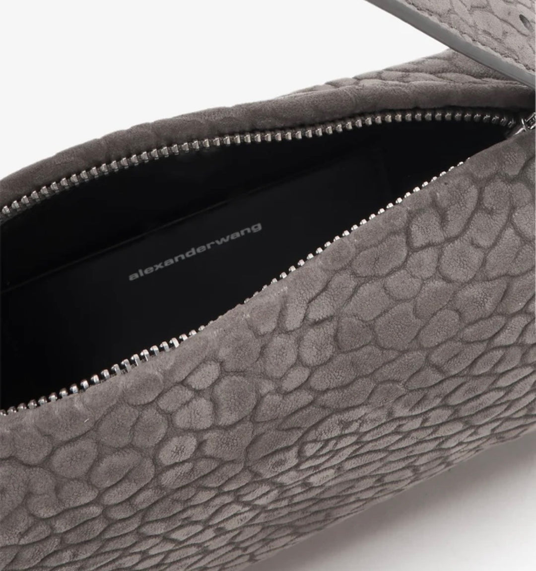 ALEXANDER WANG SMALL RICCO LAMBSKIN NUBUCK SHOULDER BAG
