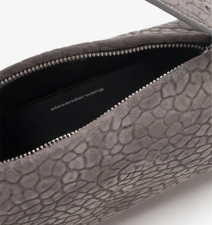 ALEXANDER WANG SMALL RICCO LAMBSKIN NUBUCK SHOULDER BAG