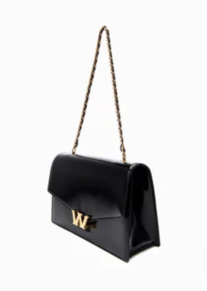ALEXANDER WANG W LEGACY SPAZZOLATO SHINY LEATHER SMALL SHOULDER BAG