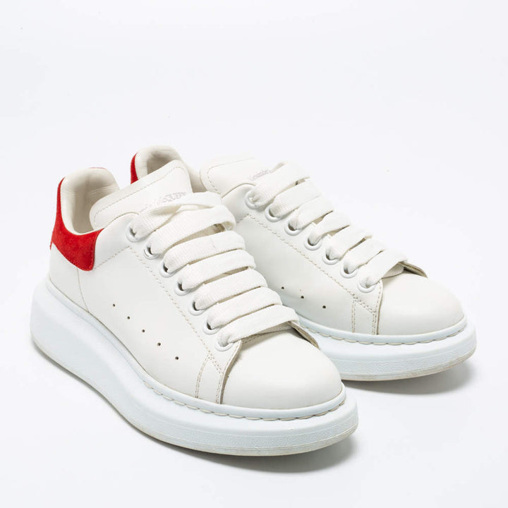 ALEXANDER MCQUEEN CALFSKIN LEATHER OVERSIZED SNEAKERS