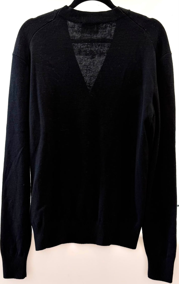 AMI PARIS AMI DE COEUR V NECK MERINO WOOL CARDIGAN