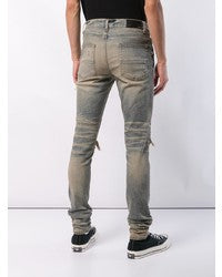 AMIRI MX1 BANDANA DISTRESSED SKINNY JEANS