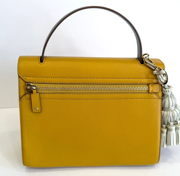 ANYA HINDMARCH BATHURST CALFSKIN LEATHER TWO-WAY SHOULDER BAG