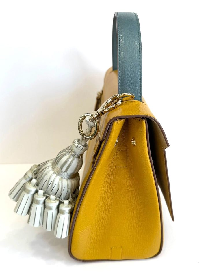 ANYA HINDMARCH BATHURST CALFSKIN LEATHER TWO-WAY SHOULDER BAG