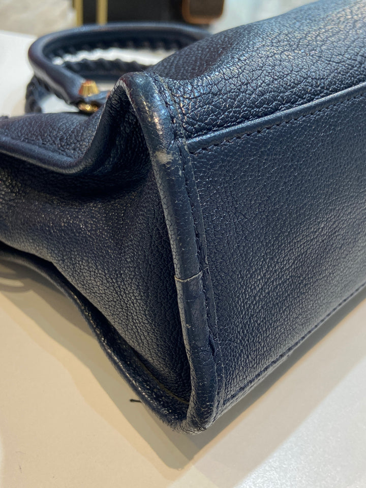 BALENCIAGA GRAINED LEATHER SMALL CITY BAG