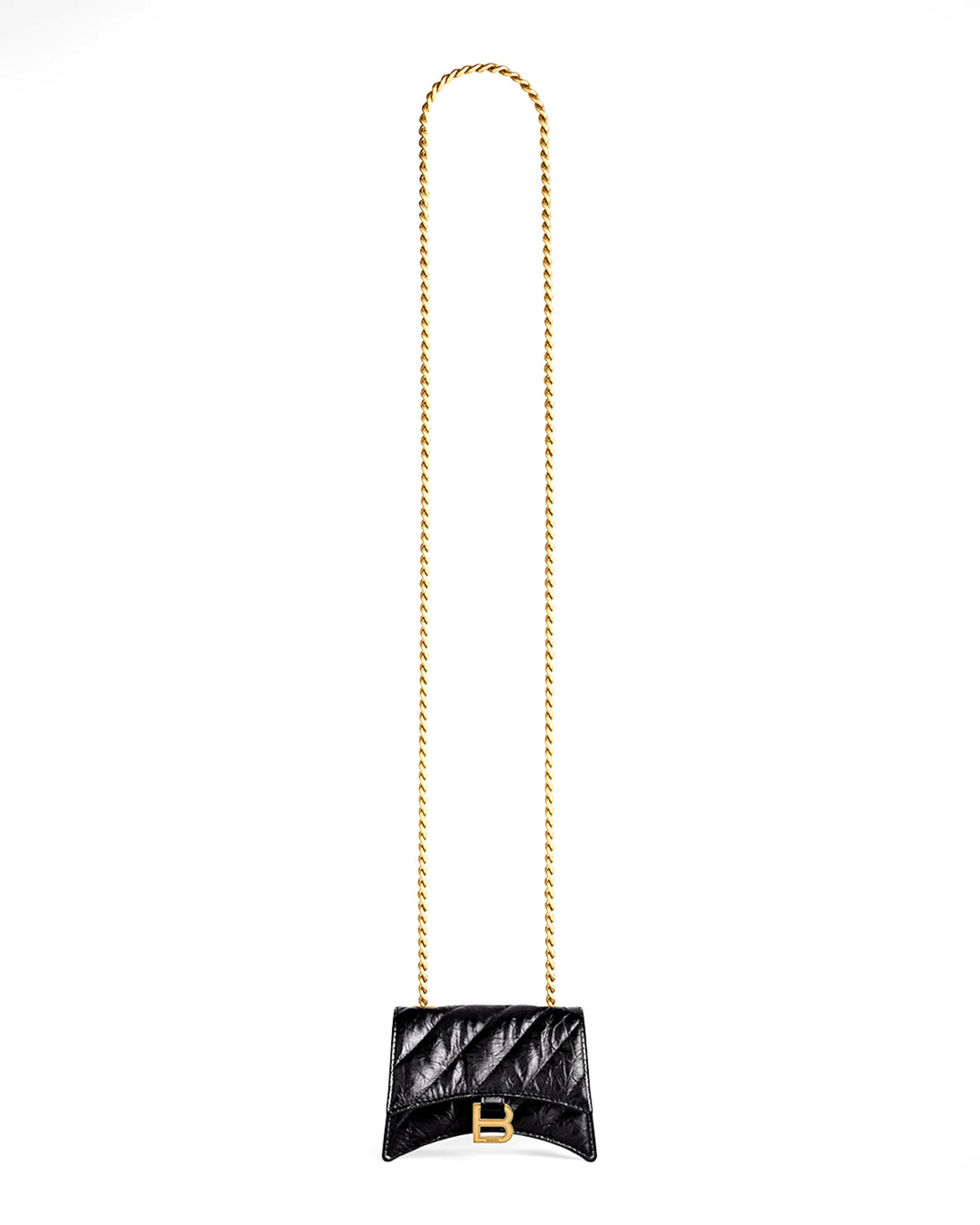 BALENCIAGA CRUSH QUILTED CALFSKIN MINI CHAIN BAG