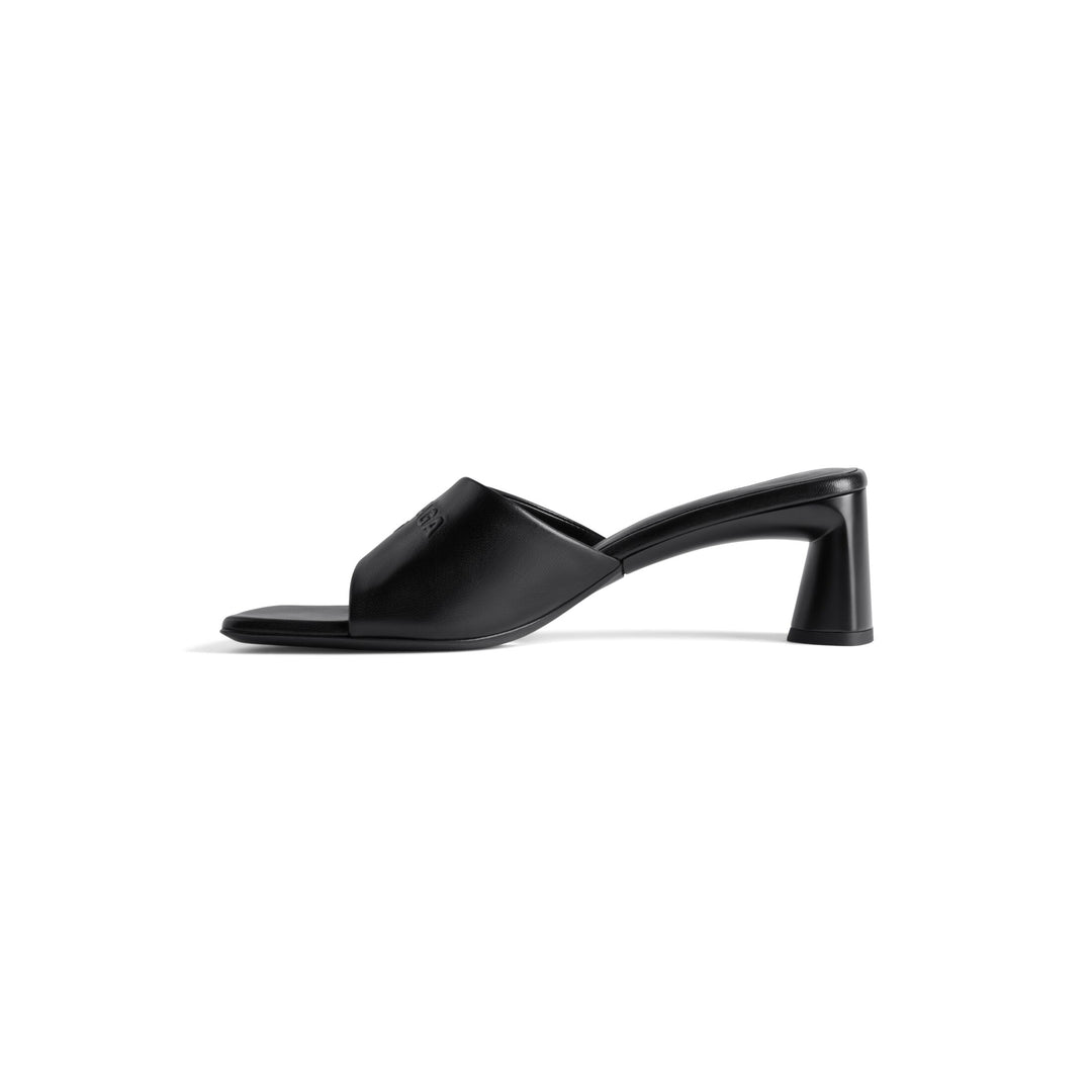 BALENCIAGA DUTY FREE LAMBSKIN LEATHER HEELED SANDALS