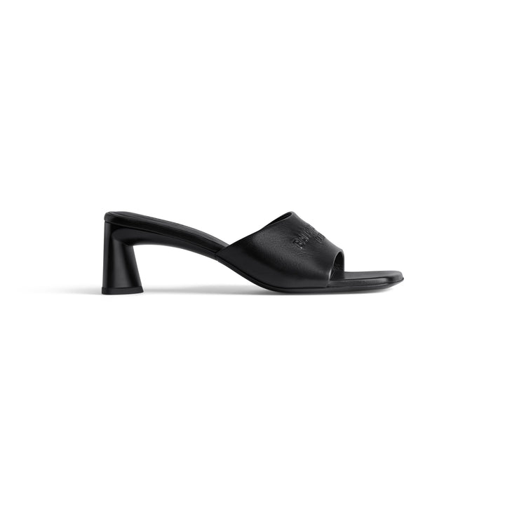 BALENCIAGA DUTY FREE LAMBSKIN LEATHER HEELED SANDALS