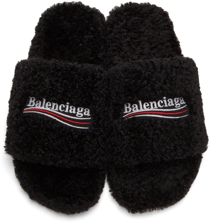 BALENCIAGA FURRY EMBROIDERED CAMPAIGN SLIDES