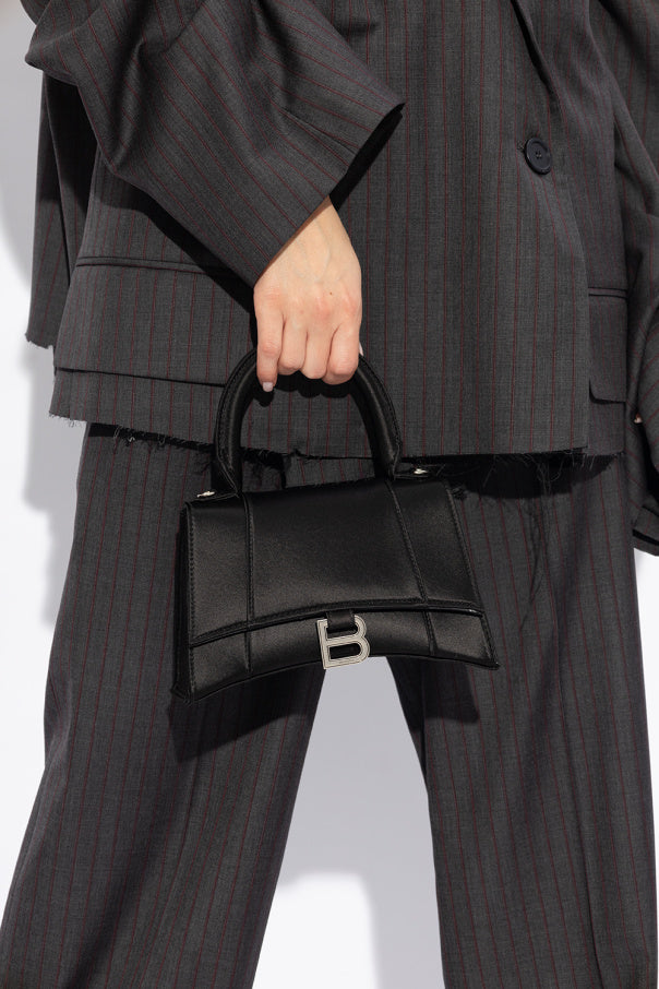 BALENCIAGA HOURGLASS SMALL CALFSKIN TOP HANDLE BAG