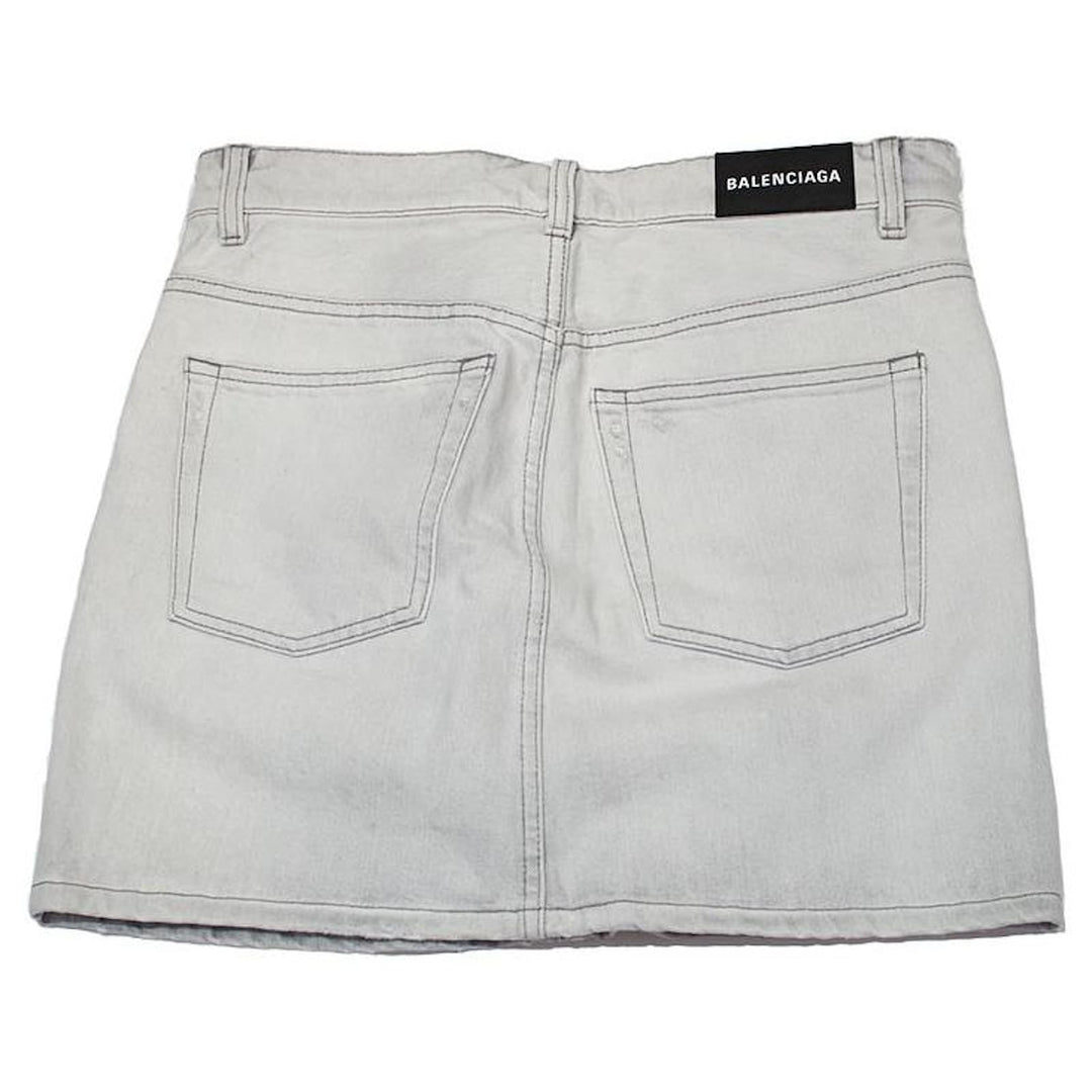 BALENCIAGA DENIM MINI SKIRT