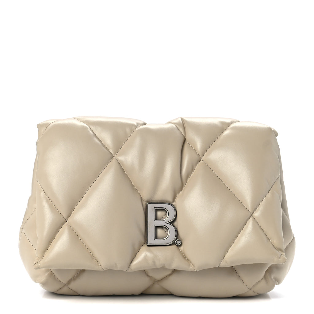Balenciaga Balenciagia Ladies Medium Quilted Nappa Calfskin Touch Puffy  Clutch 619450 1WN4M 6211 3665743183013 - Handbags, Touch - Jomashop