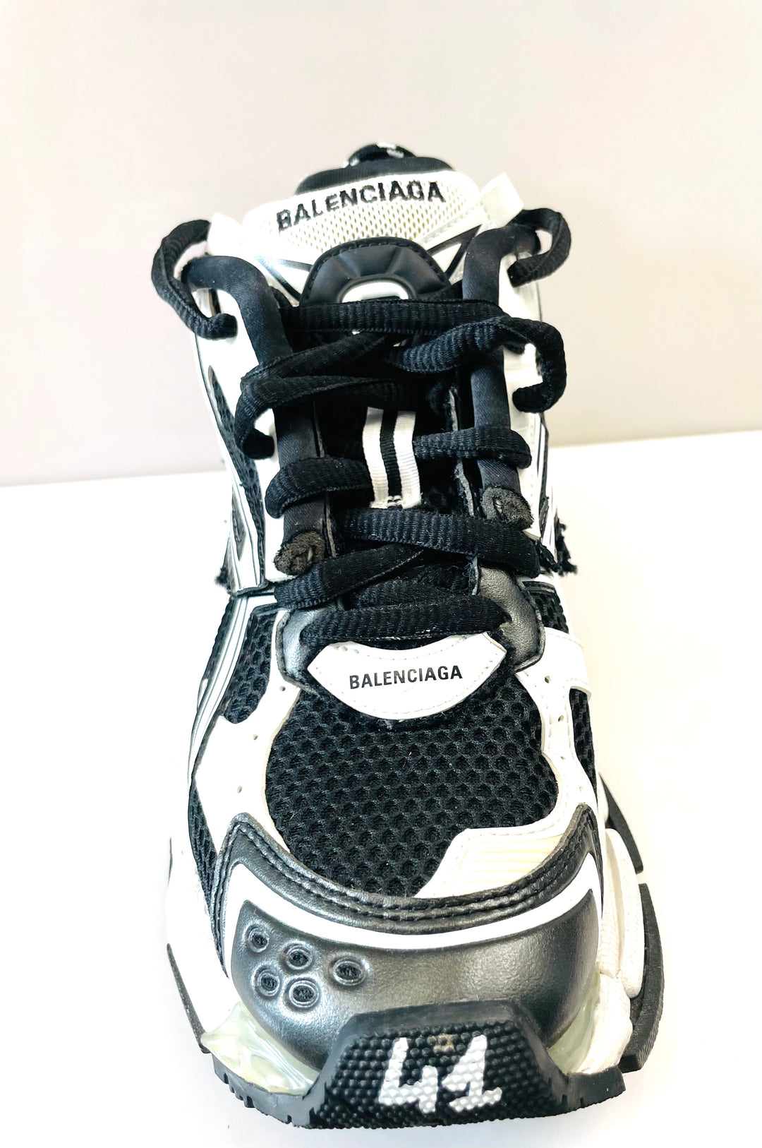 BALENCIAGA TWO-TONE RUNNER SNEAKERS