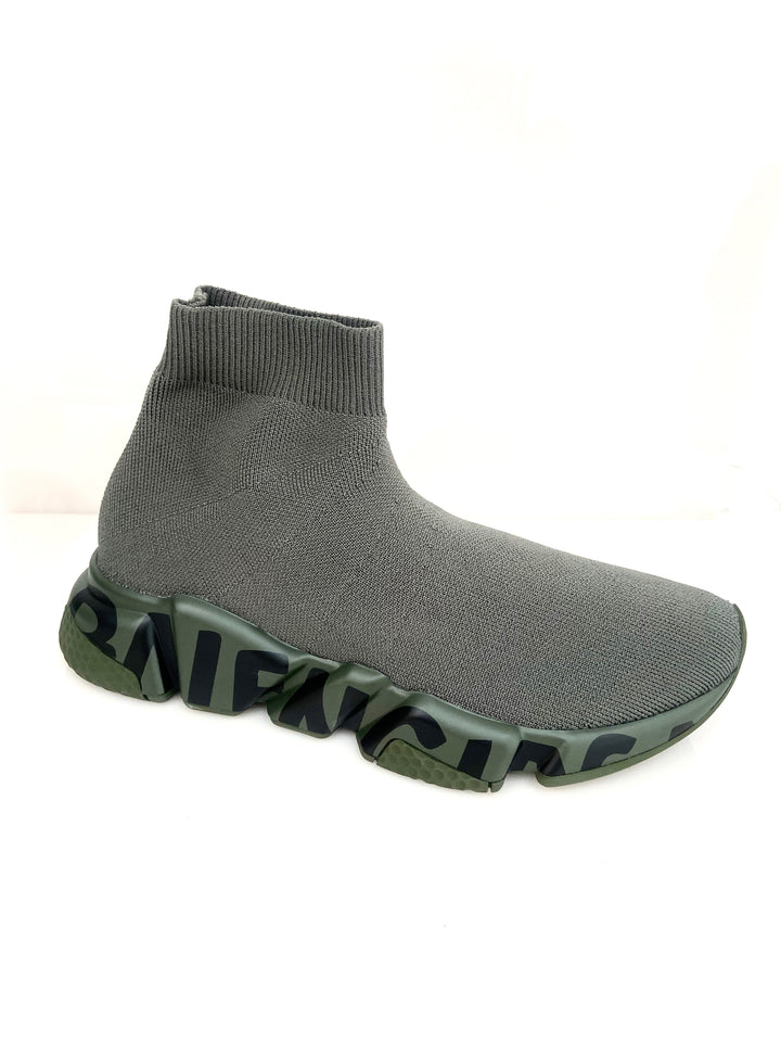 BALENCIAGA SPEED GRAFFITI LOGO SNEAKERS